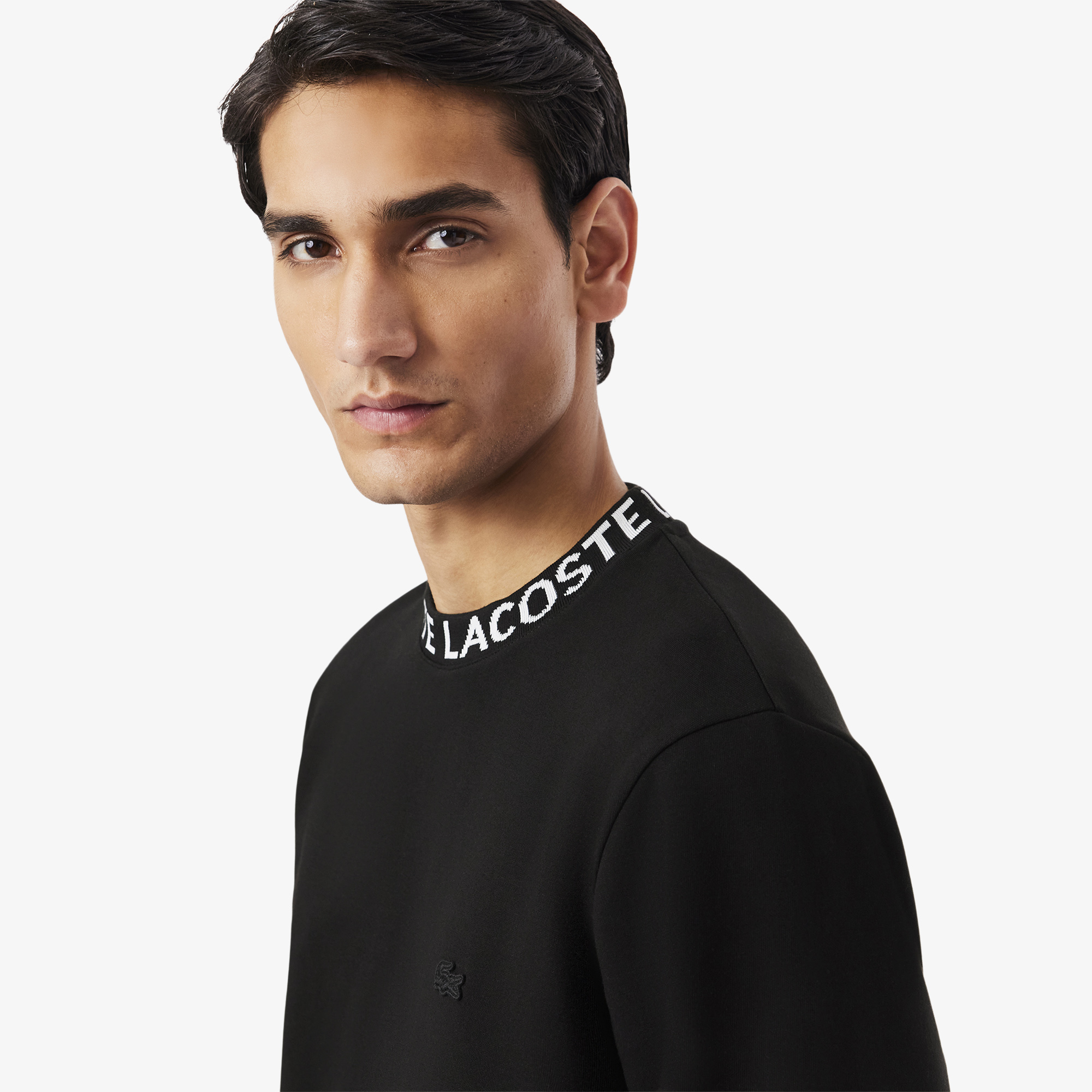 Áo Nỉ Lacoste Nam Chất Liệu Jersey Có Logo Jacquard