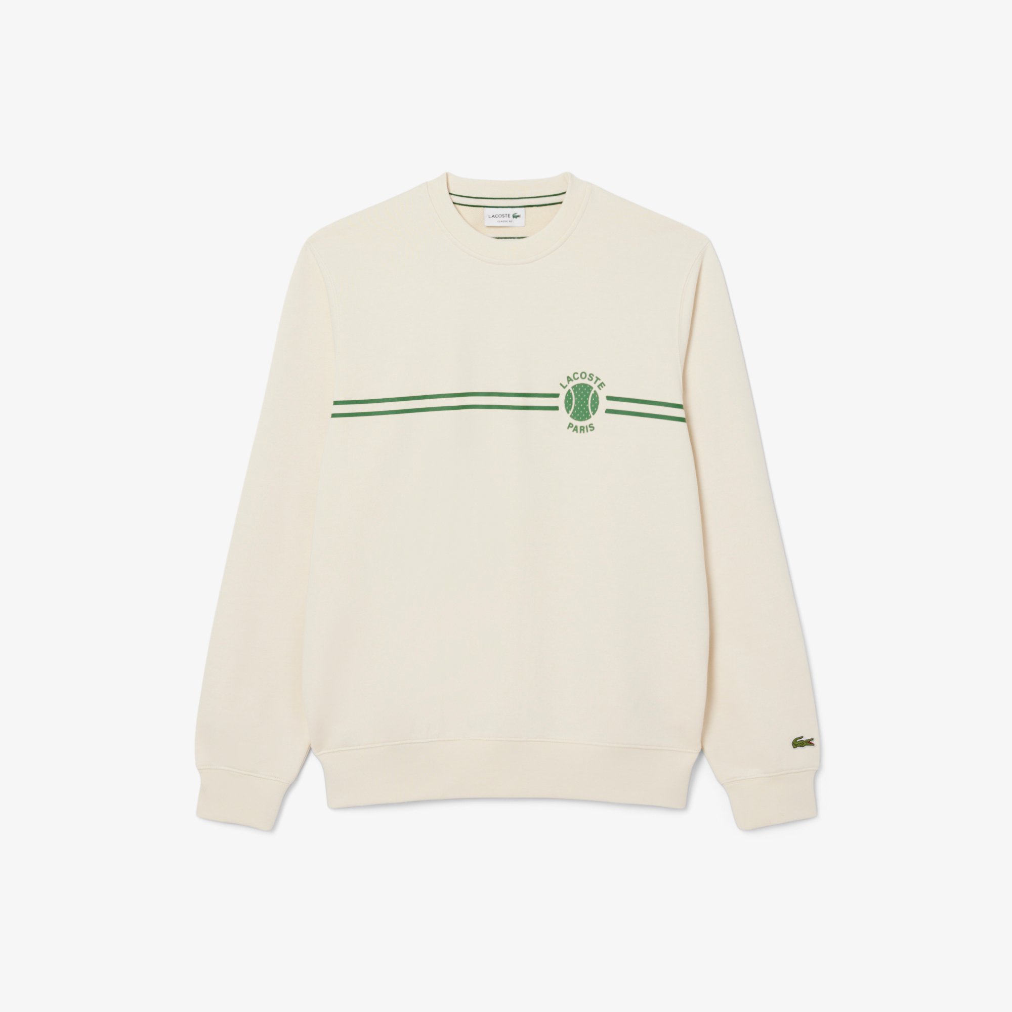 Áo Nỉ Tennis Lacoste Nam In Họa Tiết
