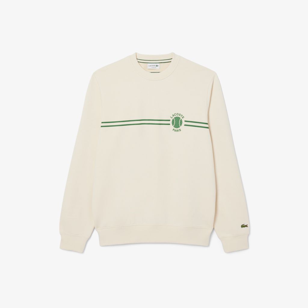Áo Nỉ Tennis Lacoste Nam In Họa Tiết