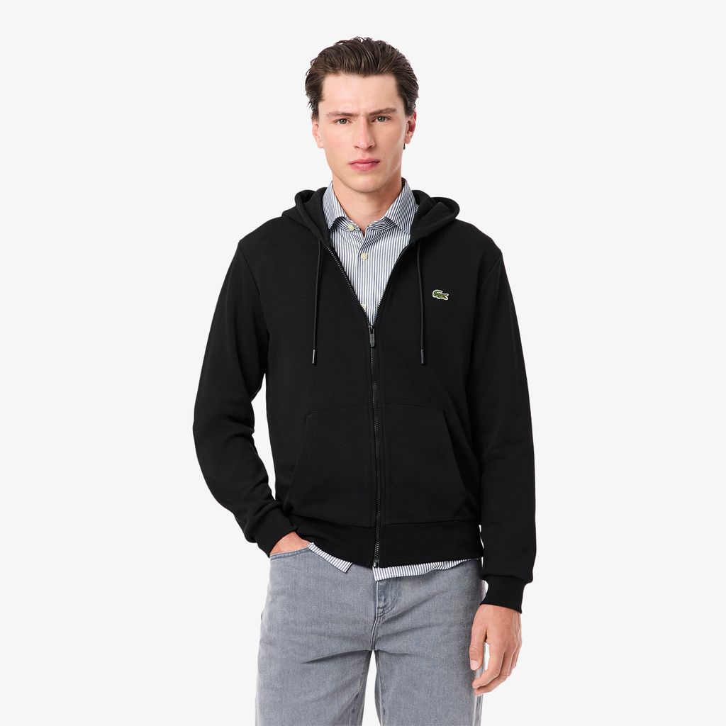 Áo Nỉ Lacoste Nam Dáng Cổ Điển Có Khoá Kéo