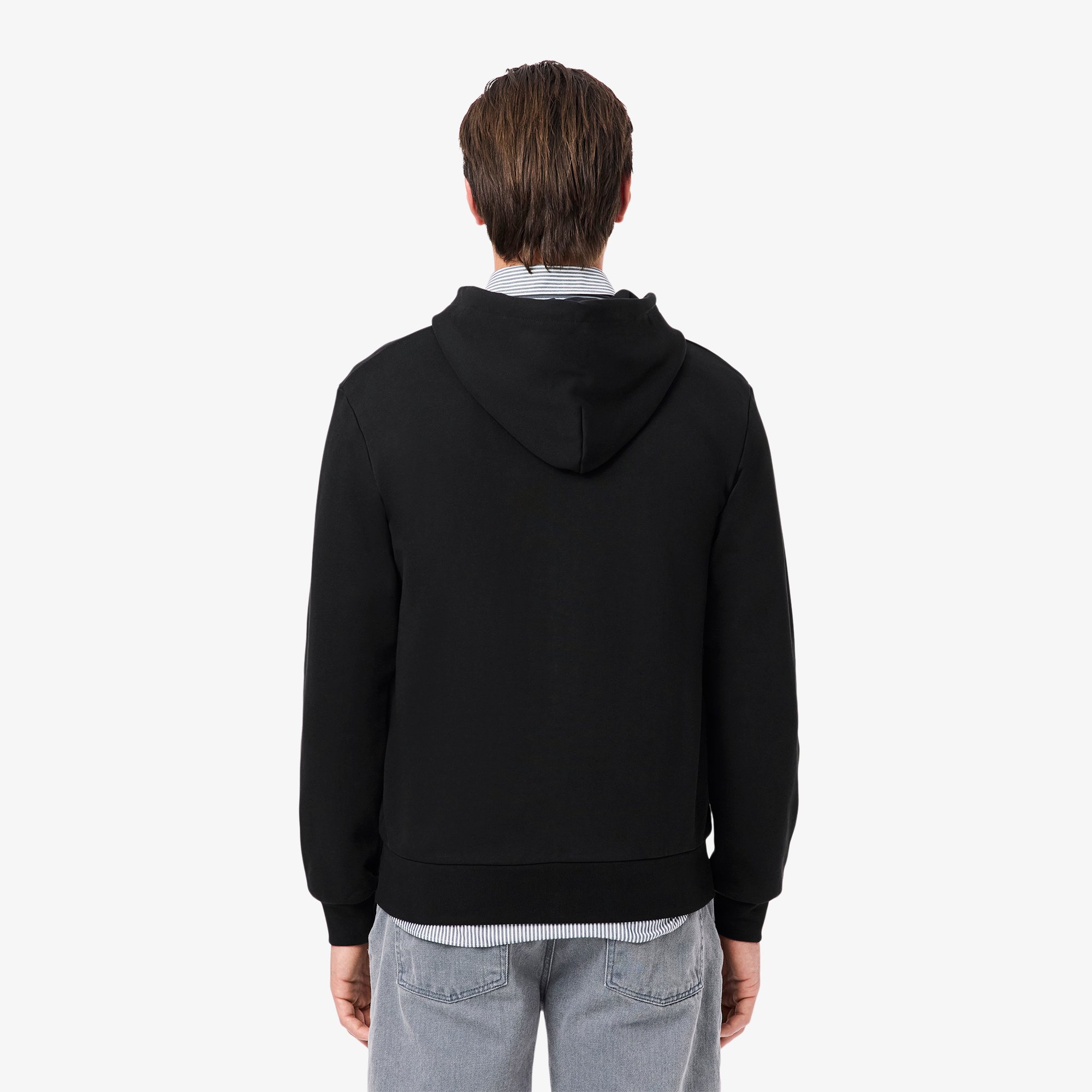 Áo Nỉ Lacoste Nam Dáng Cổ Điển Có Khoá Kéo