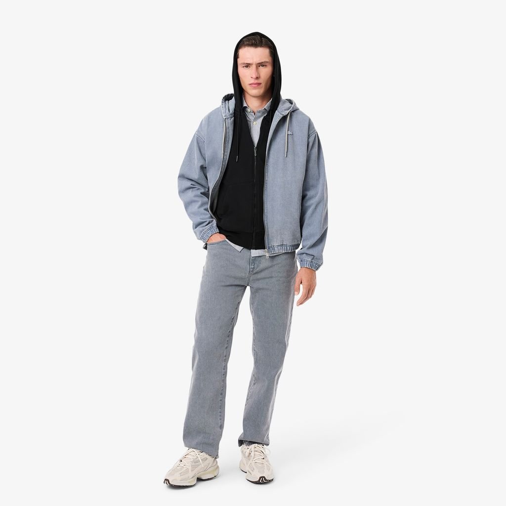 Áo Nỉ Lacoste Nam Dáng Cổ Điển Có Khoá Kéo