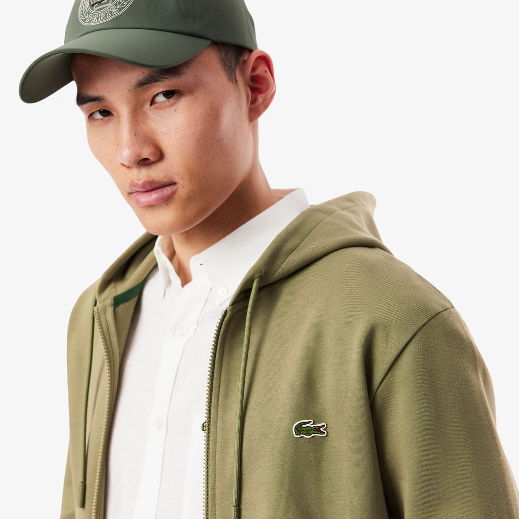 Áo Nỉ Lacoste Nam Dáng Cổ Điển Có Khoá Kéo
