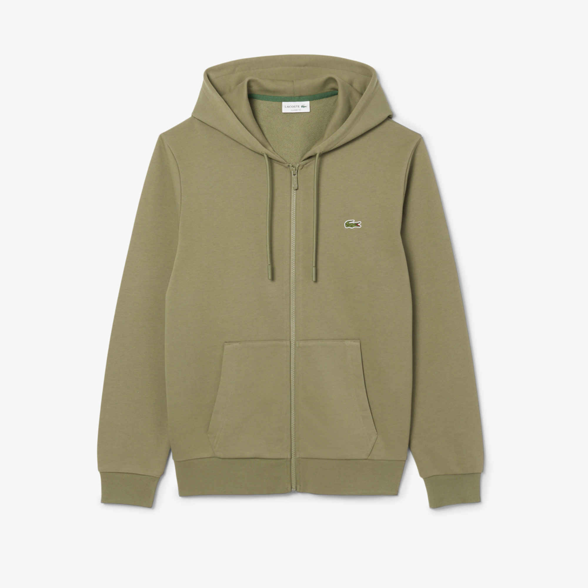 Áo Nỉ Lacoste Nam Dáng Cổ Điển Có Khoá Kéo