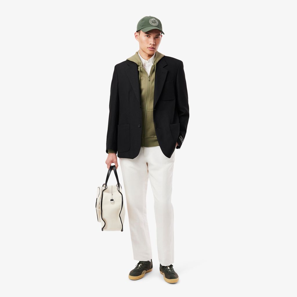 Áo Nỉ Lacoste Nam Dáng Cổ Điển Có Khoá Kéo