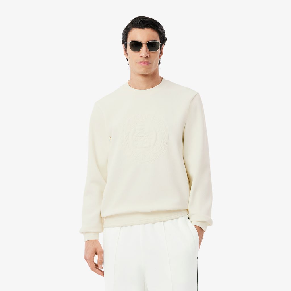 Áo Nỉ Lacoste Nam Chất Liệu Piqué Logo Dập Nổi