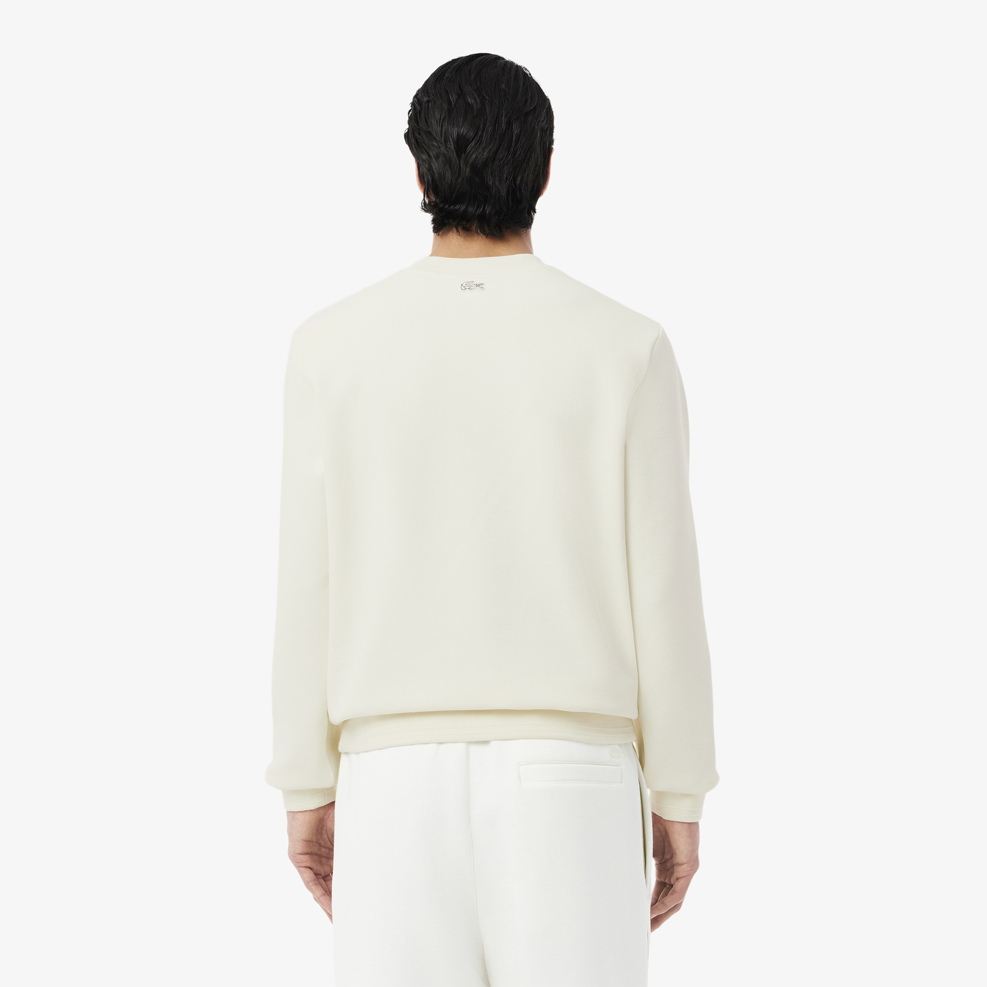Áo Nỉ Lacoste Nam Chất Liệu Piqué Logo Dập Nổi