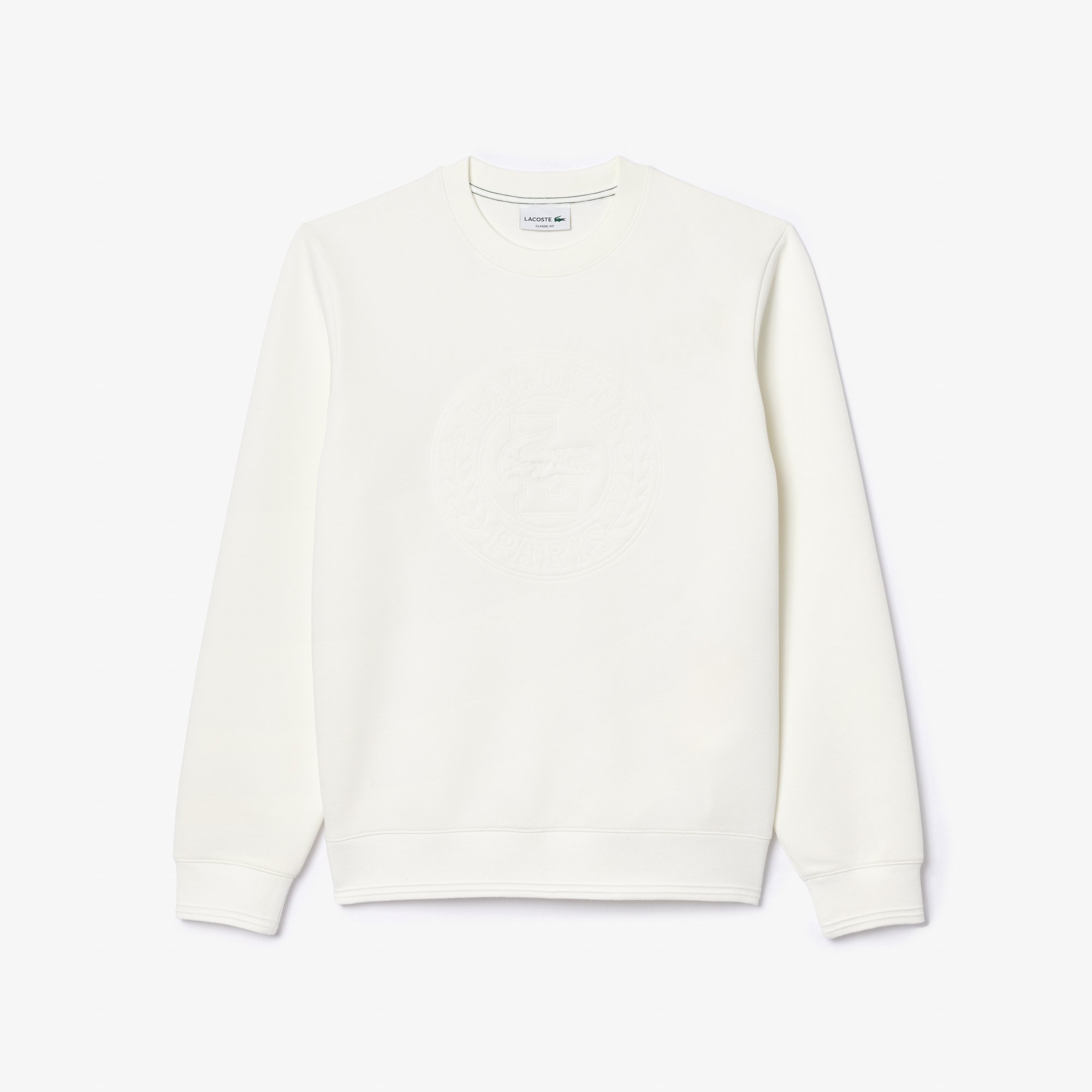 Áo Nỉ Lacoste Nam Chất Liệu Piqué Logo Dập Nổi