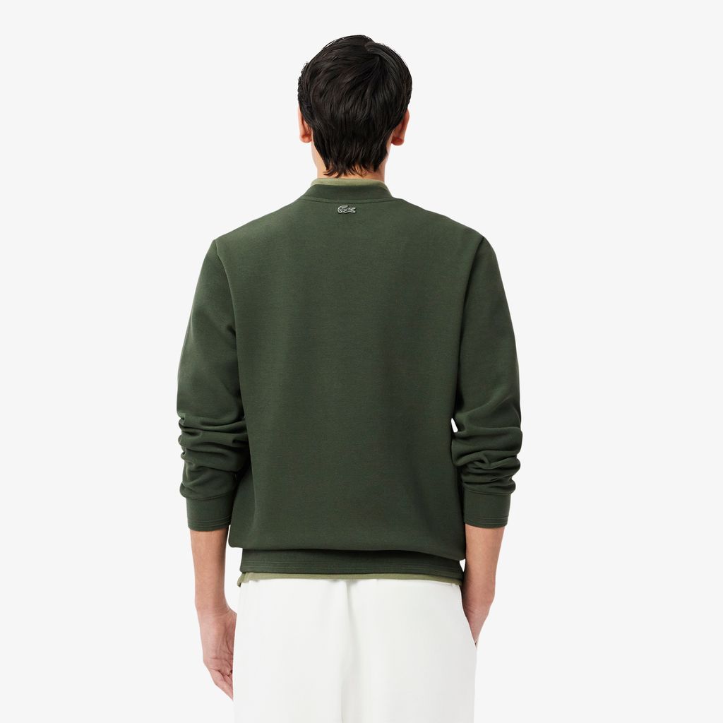 Áo Nỉ Lacoste Nam Chất Liệu Piqué Logo Dập Nổi