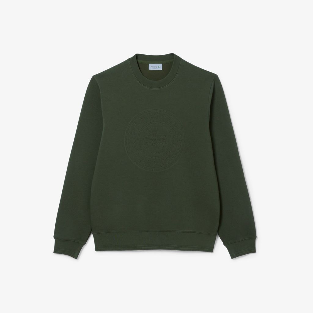 Áo Nỉ Lacoste Nam Chất Liệu Piqué Logo Dập Nổi
