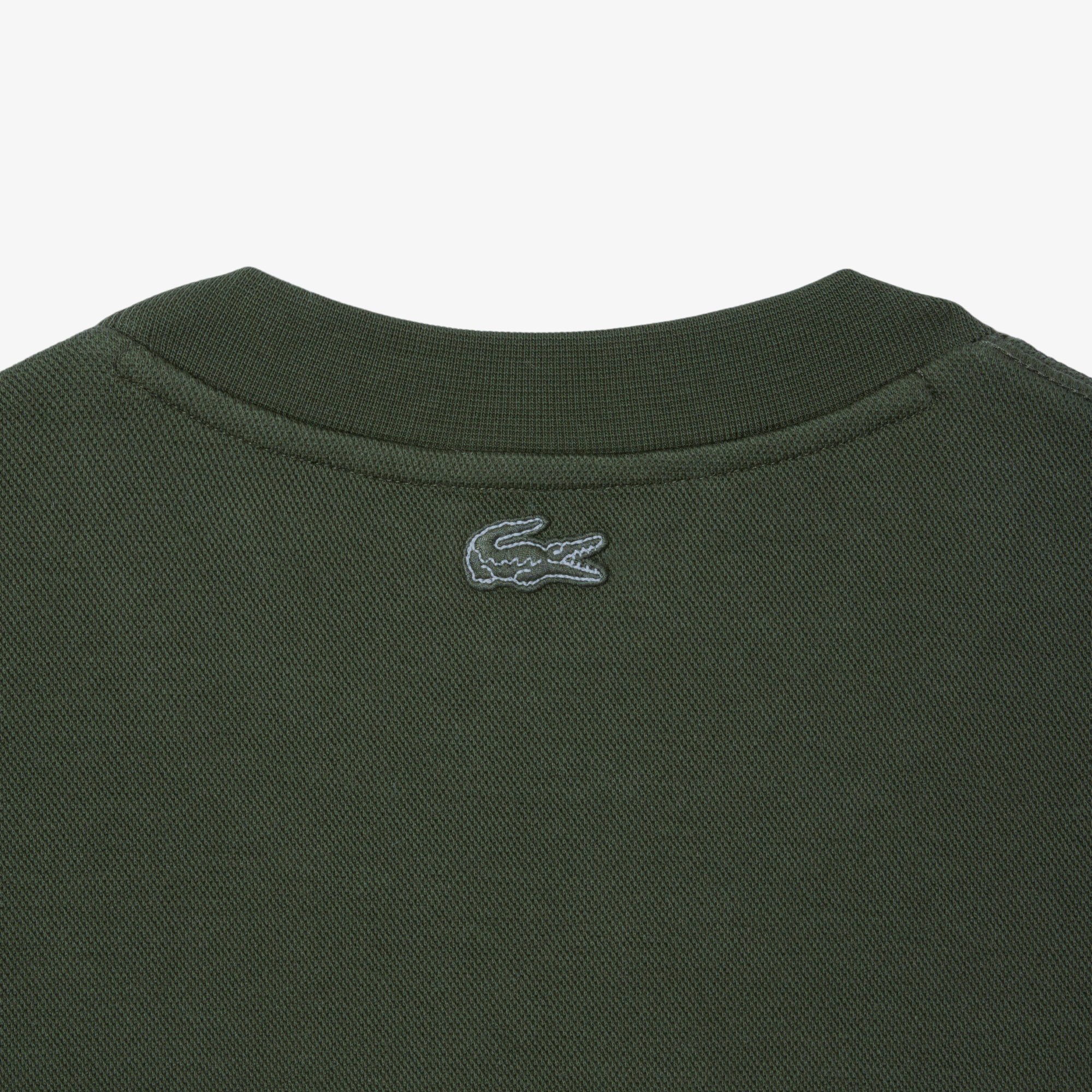 Áo Nỉ Lacoste Nam Chất Liệu Piqué Logo Dập Nổi