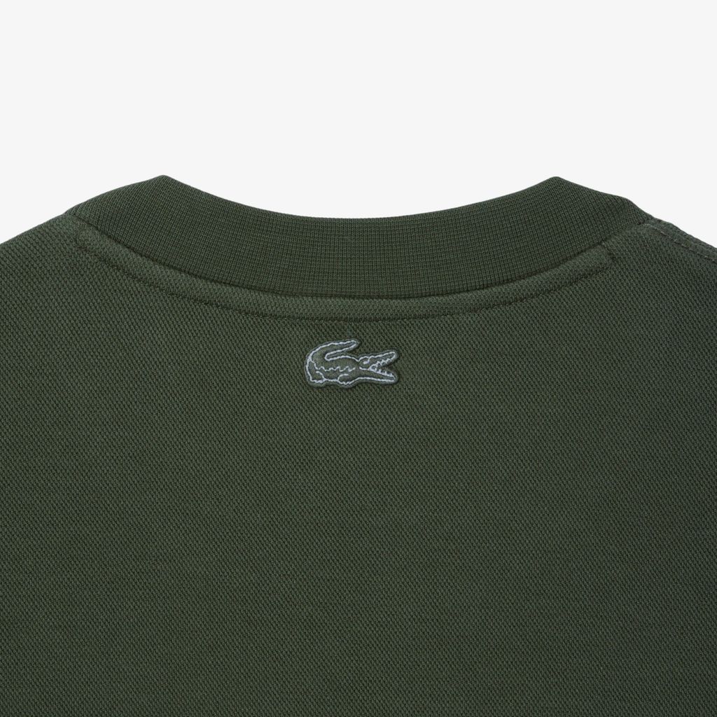 Áo Nỉ Lacoste Nam Chất Liệu Piqué Logo Dập Nổi