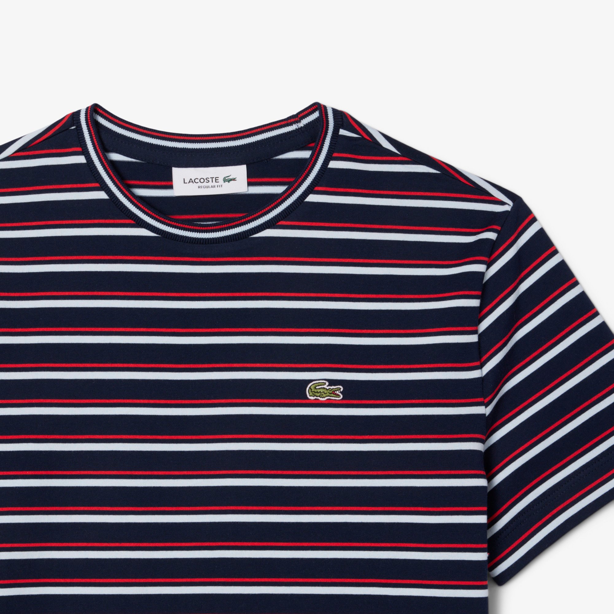 Áo Thun Lacoste Nữ Chất Liệu Cotton Họa Tiết Sọc