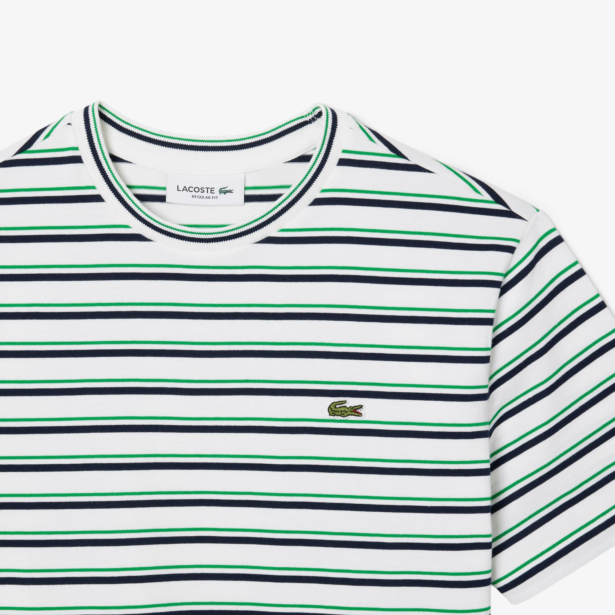 Áo Thun Lacoste Nữ Chất Liệu Cotton Họa Tiết Sọc