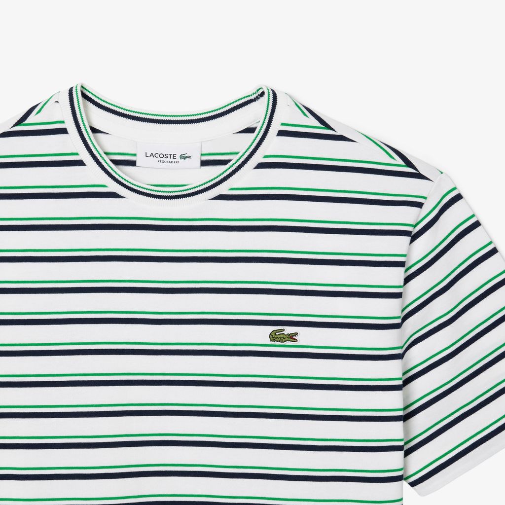 Áo Thun Lacoste Nữ Chất Liệu Cotton Họa Tiết Sọc
