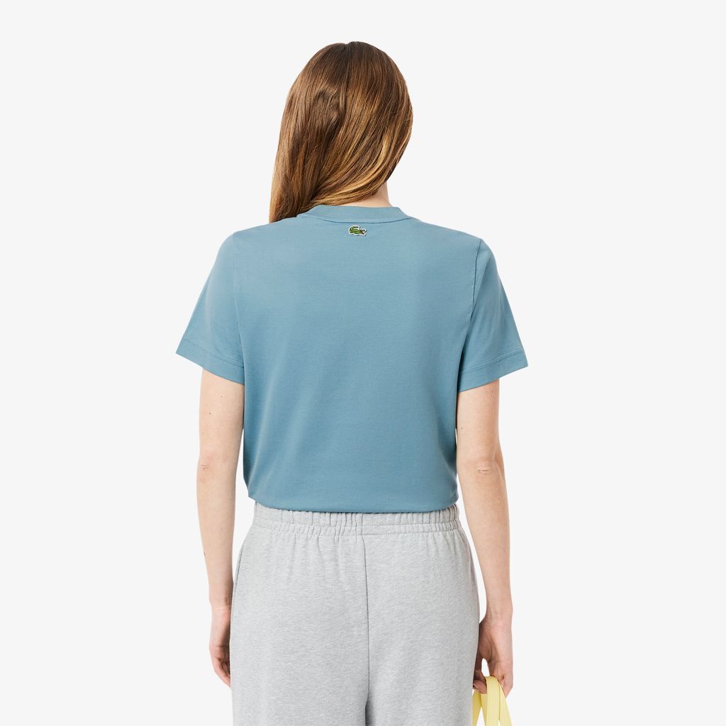 Áo Thun Lacoste Nữ Chất Liệu Cotton Họa Tiết In