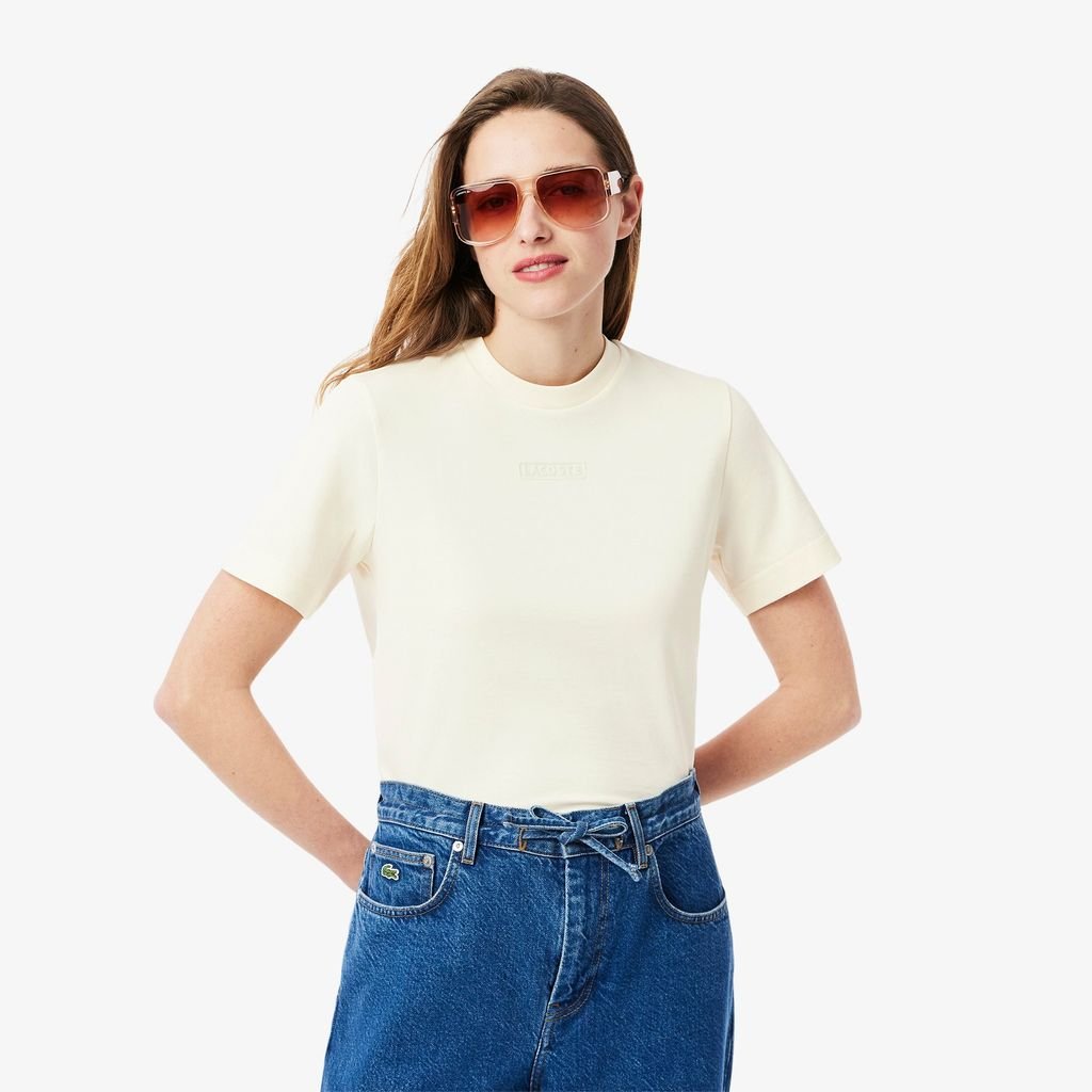 Áo Thun Lacoste Nữ Chất Liệu Cotton Họa Tiết In