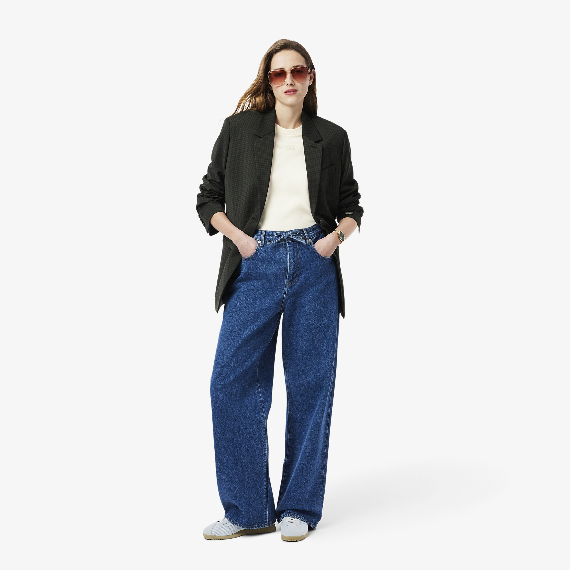 Áo Thun Lacoste Nữ Chất Liệu Cotton Họa Tiết In