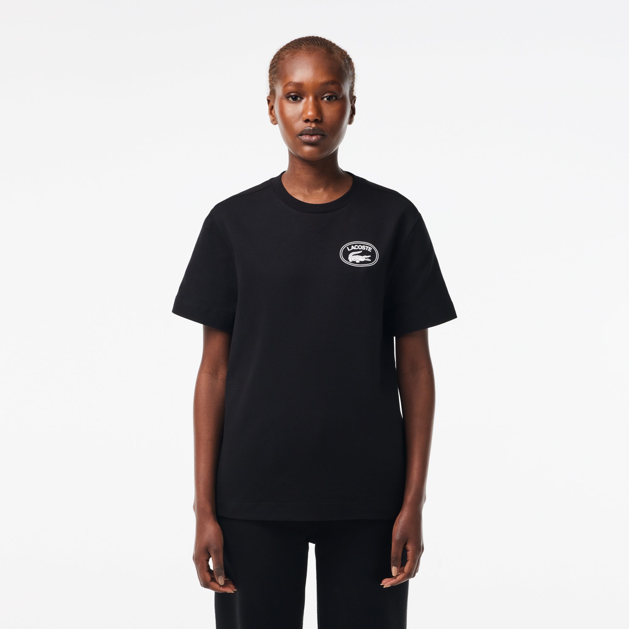Áo Thun Lacoste Nữ Chất Liệu Cotton Họa Tiết In