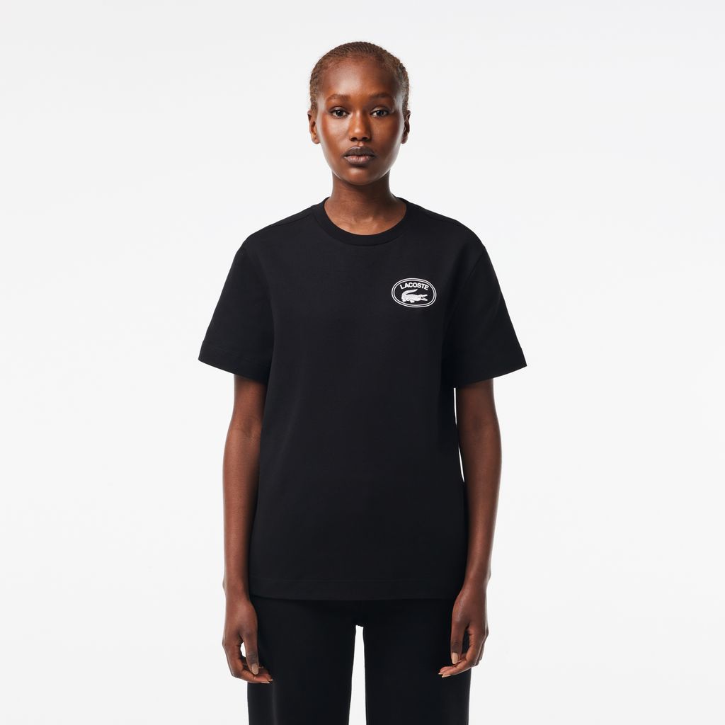 Áo Thun Lacoste Nữ Chất Liệu Cotton Họa Tiết In