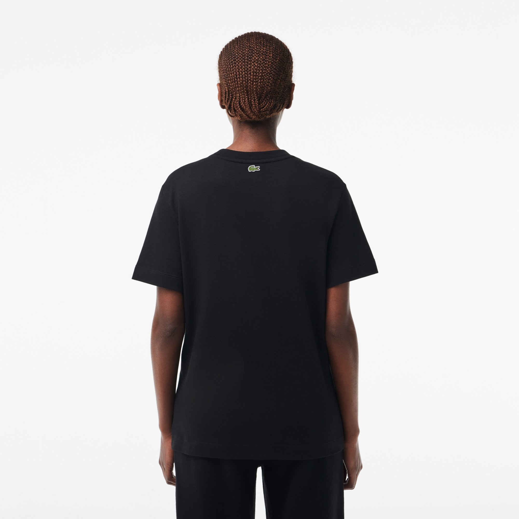 Áo Thun Lacoste Nữ Chất Liệu Cotton Họa Tiết In