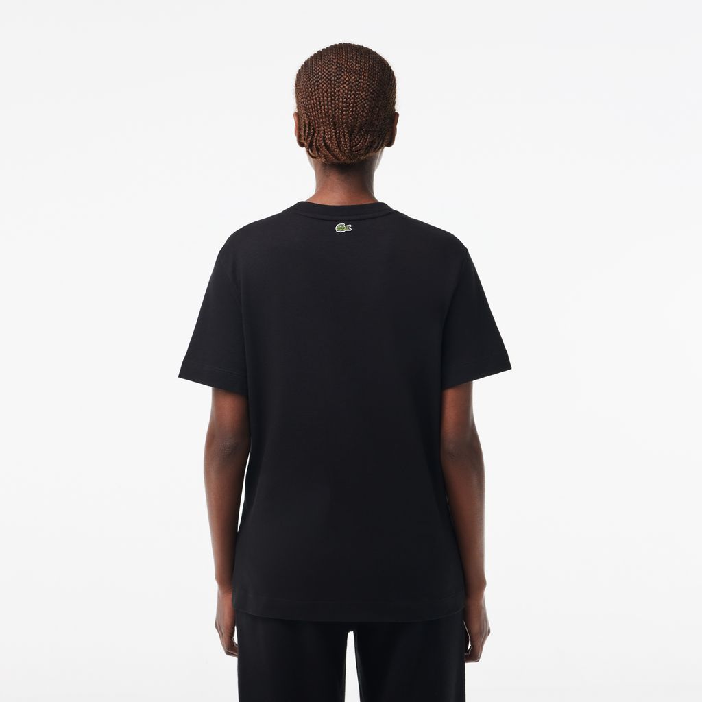 Áo Thun Lacoste Nữ Chất Liệu Cotton Họa Tiết In
