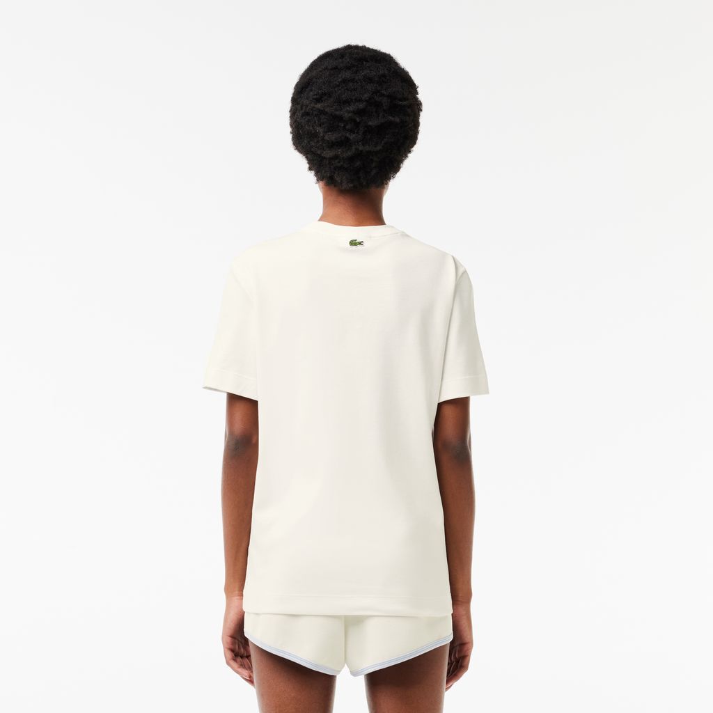 Áo Thun Lacoste Nữ Chất Liệu Cotton Họa Tiết In