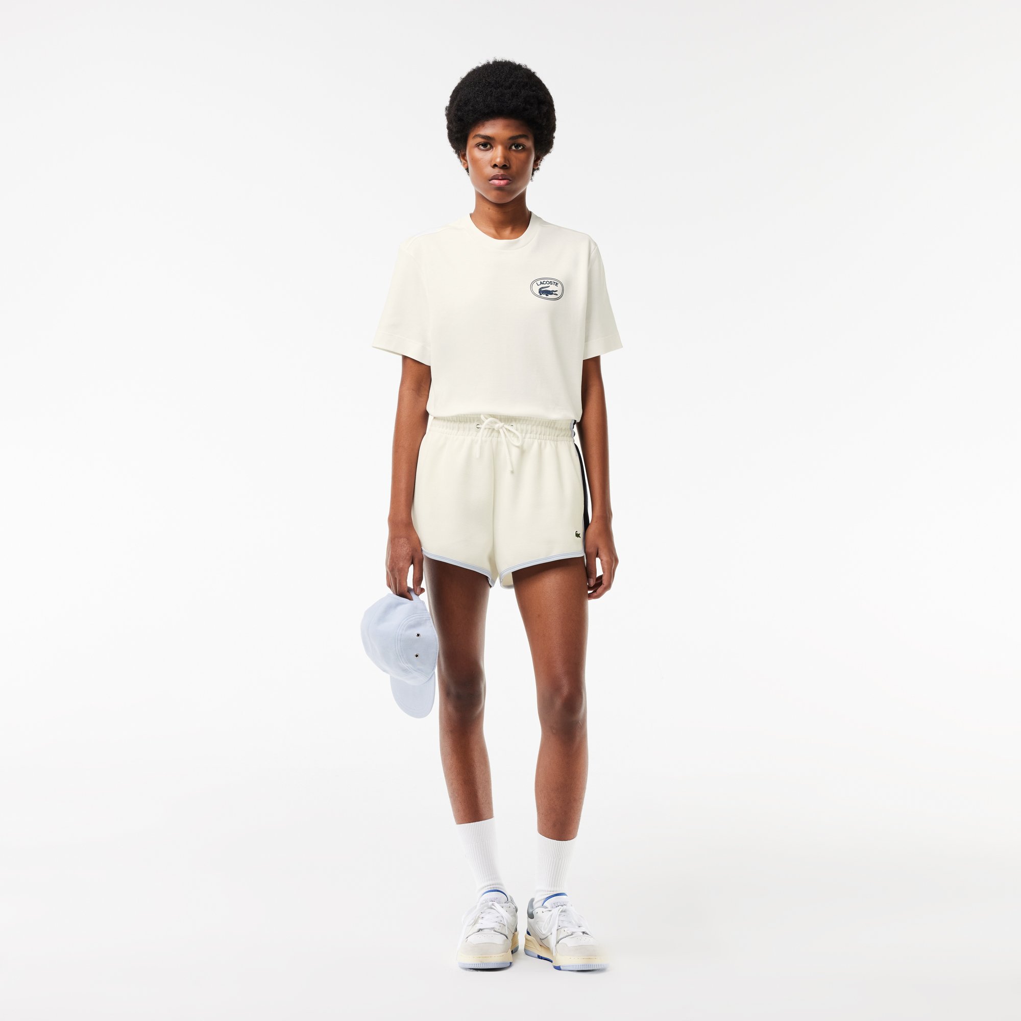 Áo Thun Lacoste Nữ Chất Liệu Cotton Họa Tiết In