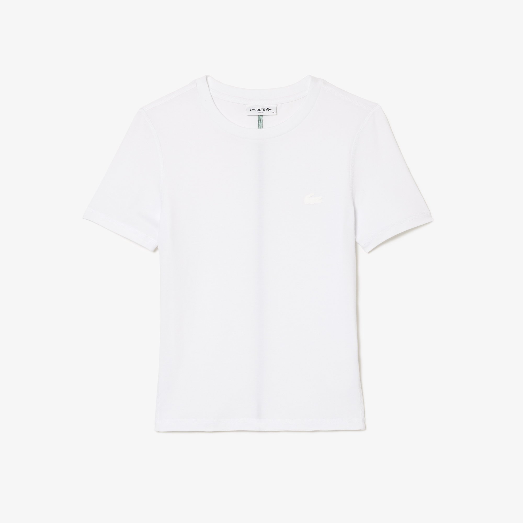 Áo Thun Lacoste Nữ Cổ Tròn Chất Liệu Cotton Blend
