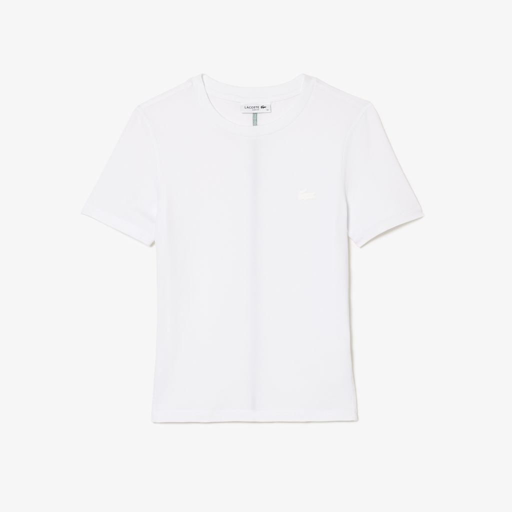 Áo Thun Lacoste Nữ Cổ Tròn Chất Liệu Cotton Blend