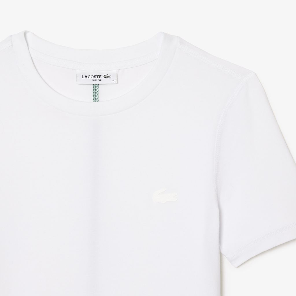 Áo Thun Lacoste Nữ Cổ Tròn Chất Liệu Cotton Blend