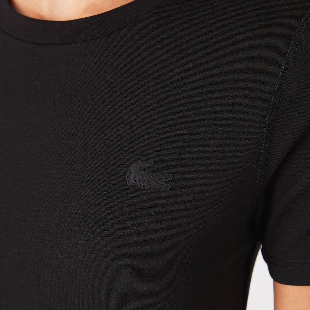 Áo Thun Lacoste Nữ Cổ Tròn Chất Liệu Cotton Blend