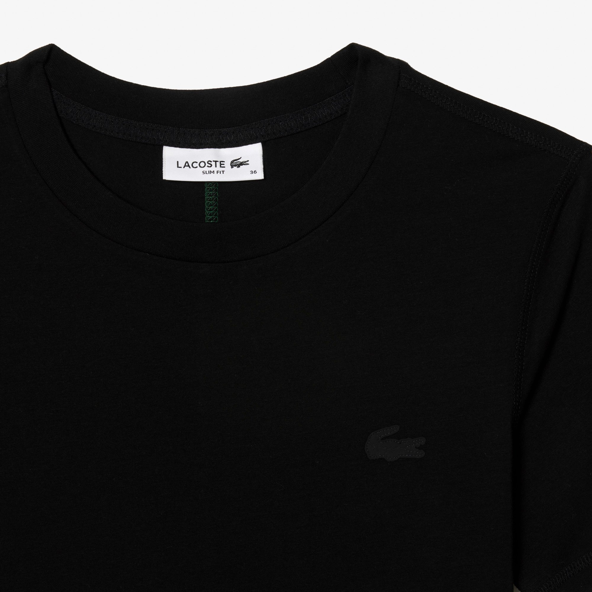 Áo Thun Lacoste Nữ Cổ Tròn Chất Liệu Cotton Blend