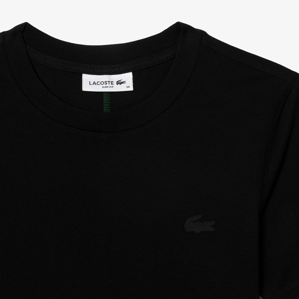 Áo Thun Lacoste Nữ Cổ Tròn Chất Liệu Cotton Blend