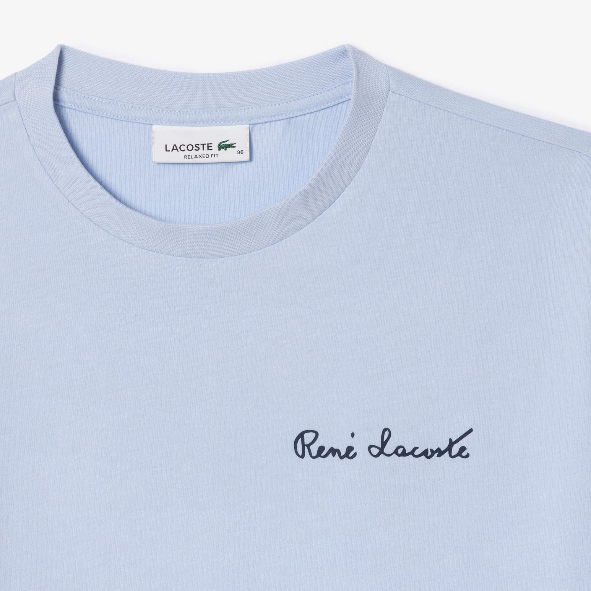 Áo Thun Lacoste Nữ Dáng Rộng Chất Liệu Cotton Có Huy Hiệu