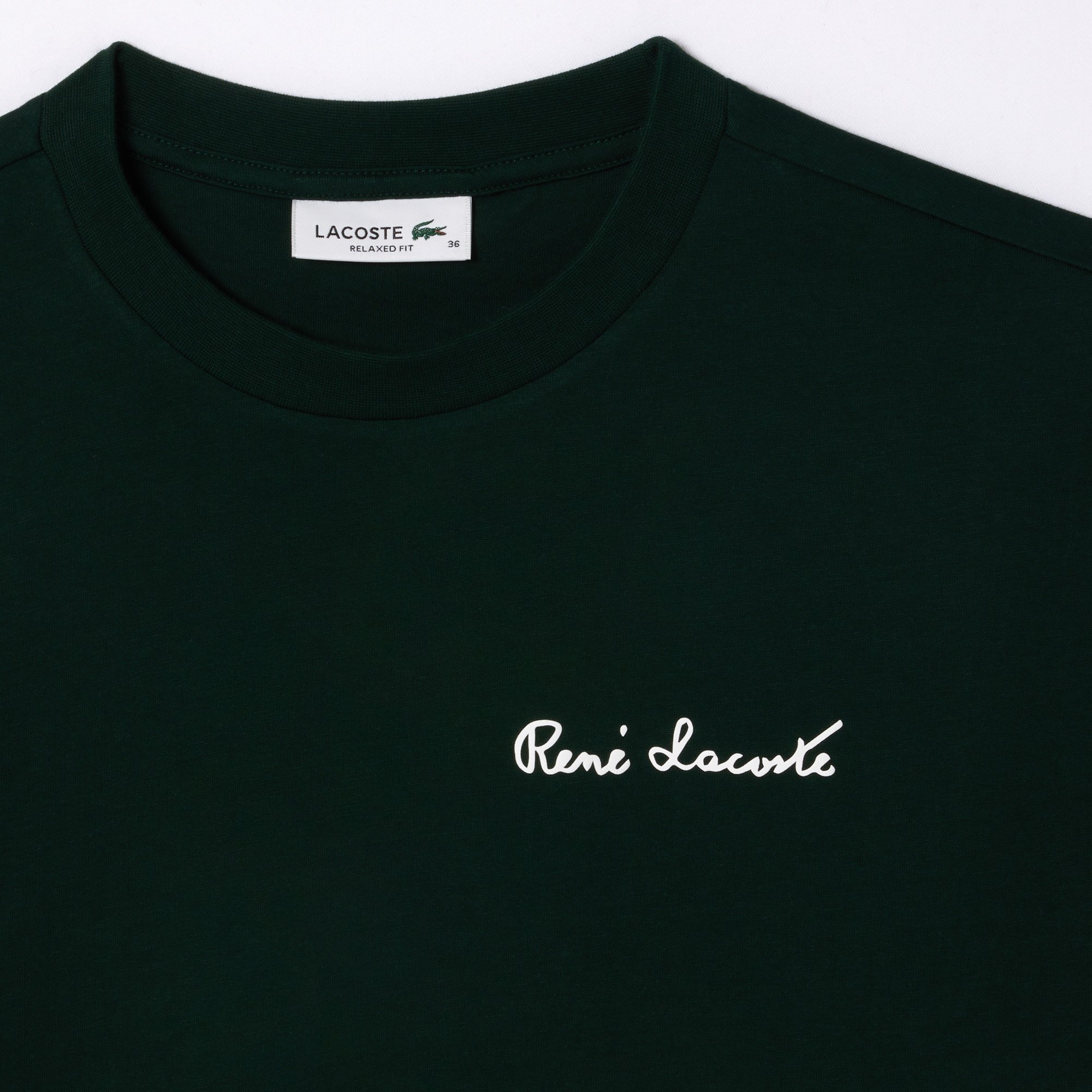Áo Thun Lacoste Nữ Dáng Rộng Chất Liệu Cotton Có Huy Hiệu