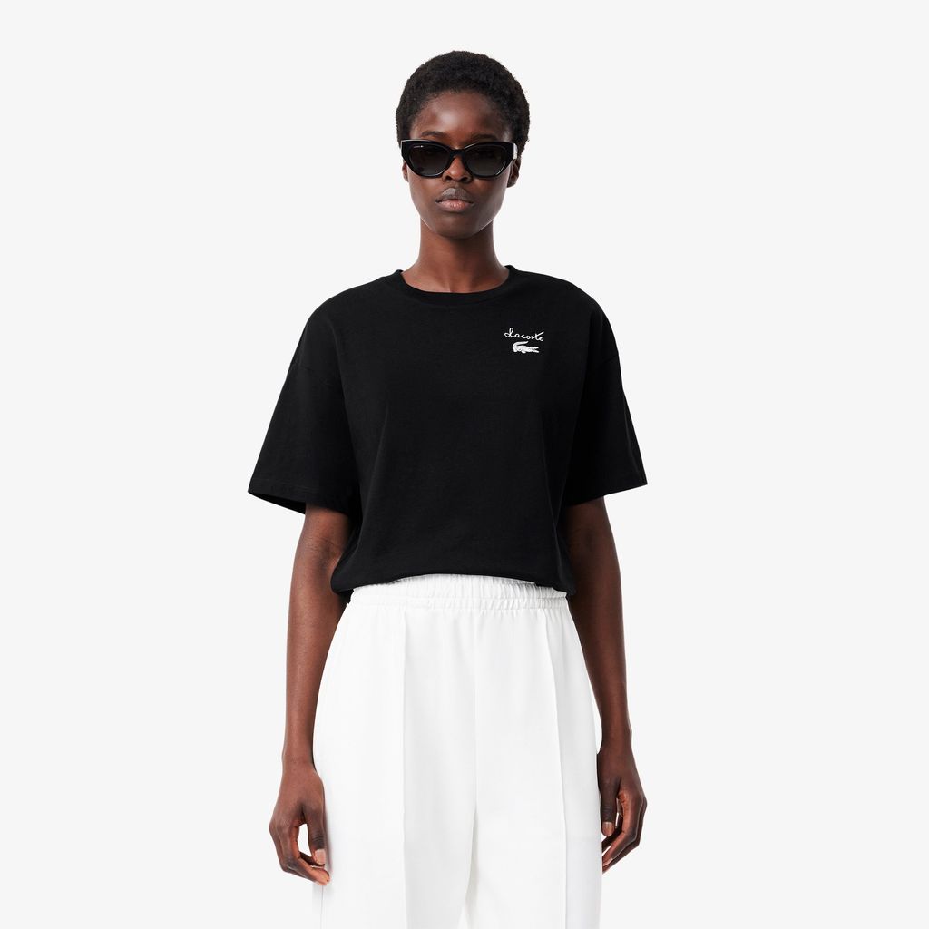 Áo Thun Lacoste Nữ Logo Chất Liệu Cotton Có Logo