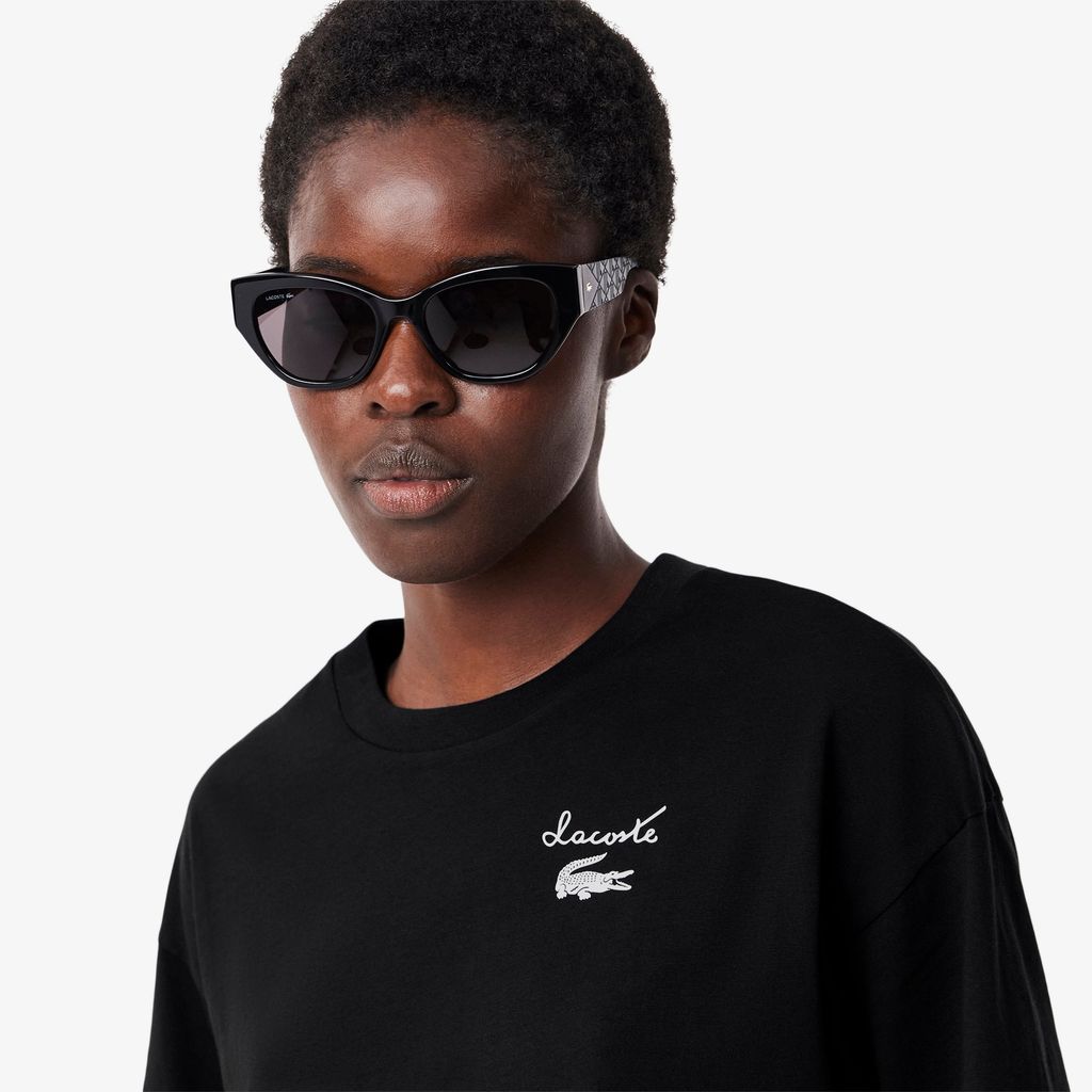 Áo Thun Lacoste Nữ Logo Chất Liệu Cotton Có Logo
