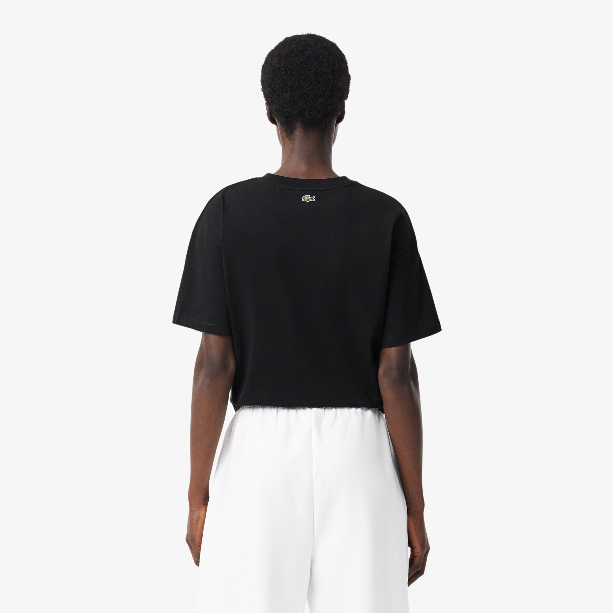 Áo Thun Lacoste Nữ Logo Chất Liệu Cotton Có Logo