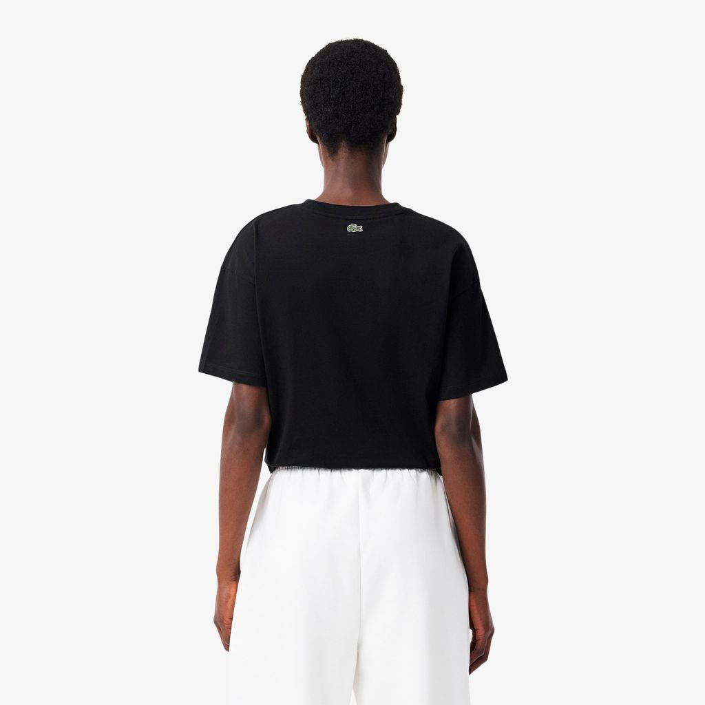 Áo Thun Lacoste Nữ Logo Chất Liệu Cotton Có Logo