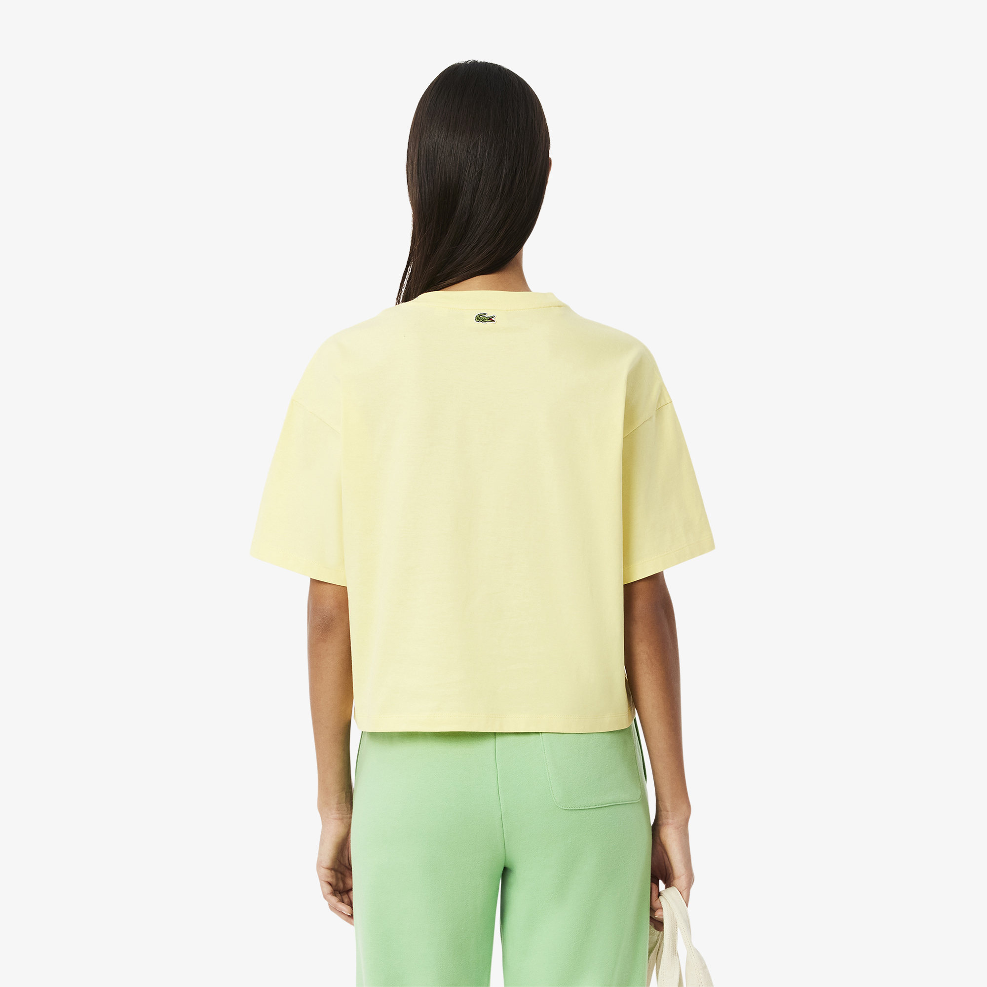 Áo Thun Lacoste Nữ Logo Chất Liệu Cotton Có Logo