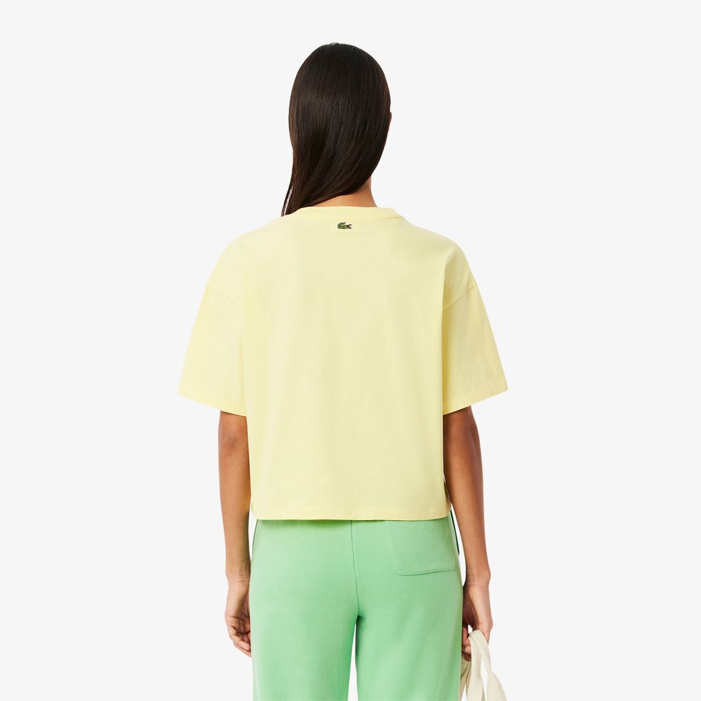 Áo Thun Lacoste Nữ Logo Chất Liệu Cotton Có Logo