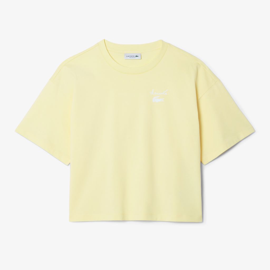 Áo Thun Lacoste Nữ Logo Chất Liệu Cotton Có Logo