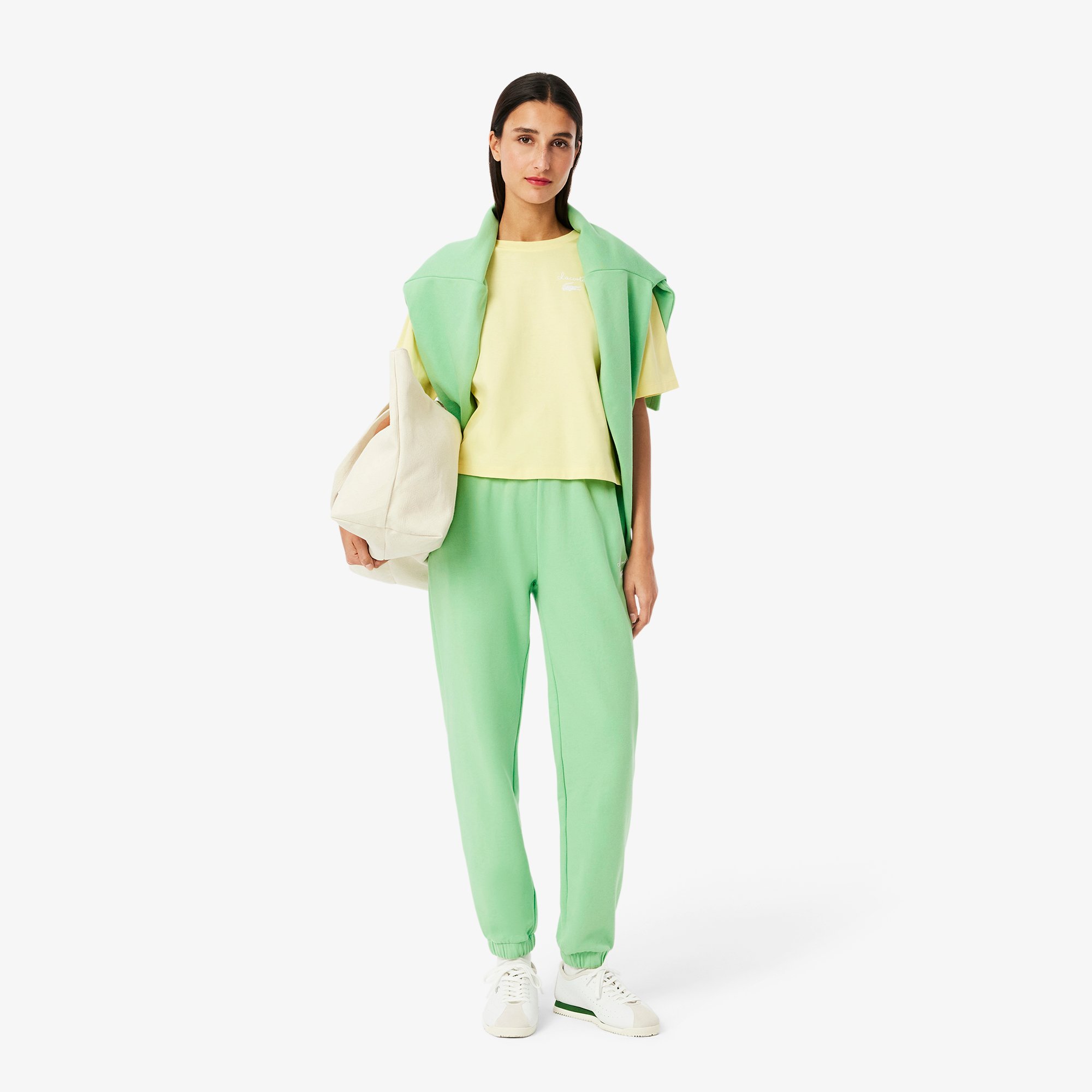 Áo Thun Lacoste Nữ Logo Chất Liệu Cotton Có Logo