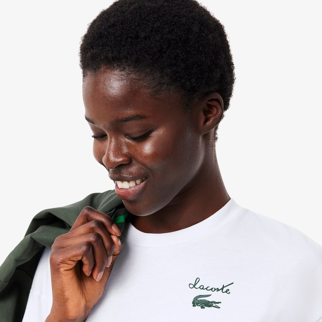 Áo Thun Lacoste Nữ Logo Chất Liệu Cotton Có Logo