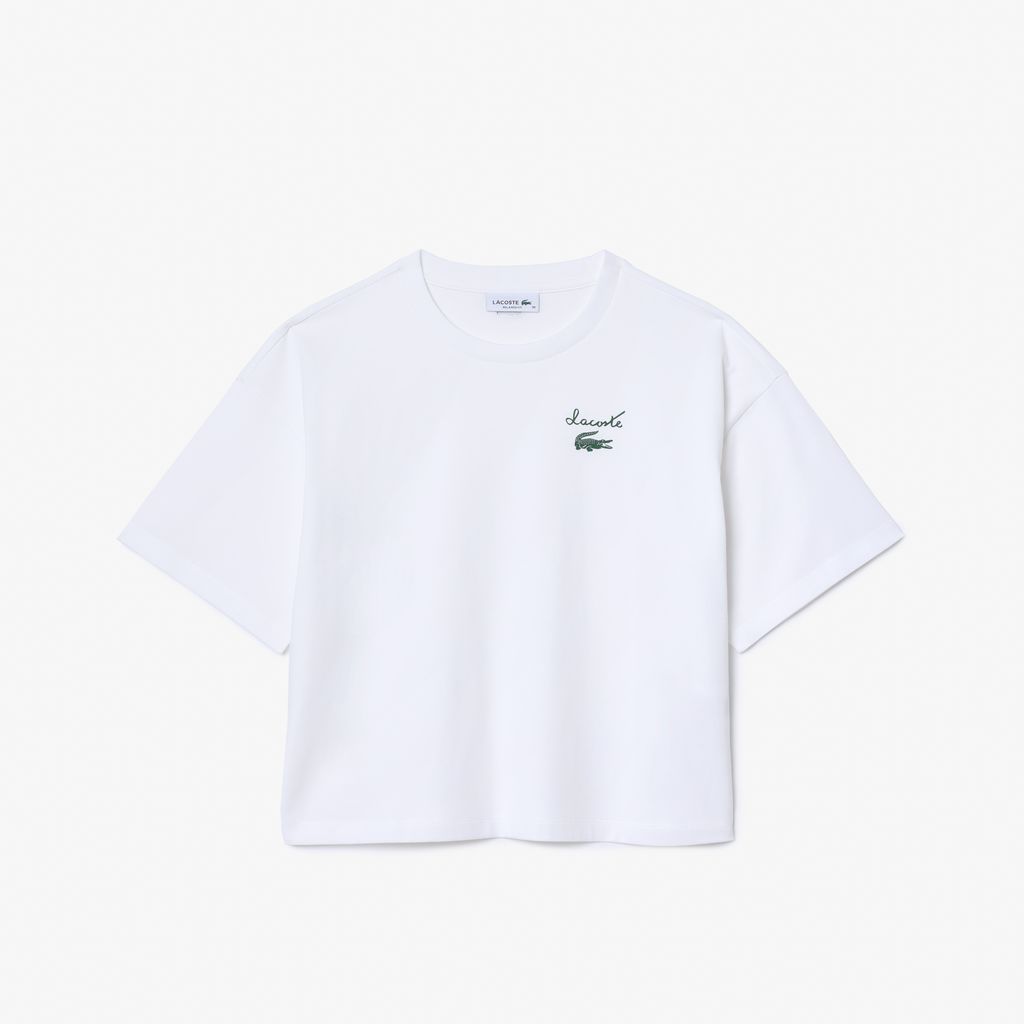 Áo Thun Lacoste Nữ Logo Chất Liệu Cotton Có Logo