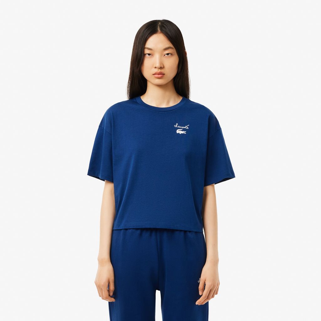 Áo Thun Lacoste Nữ Logo Chất Liệu Cotton Có Logo