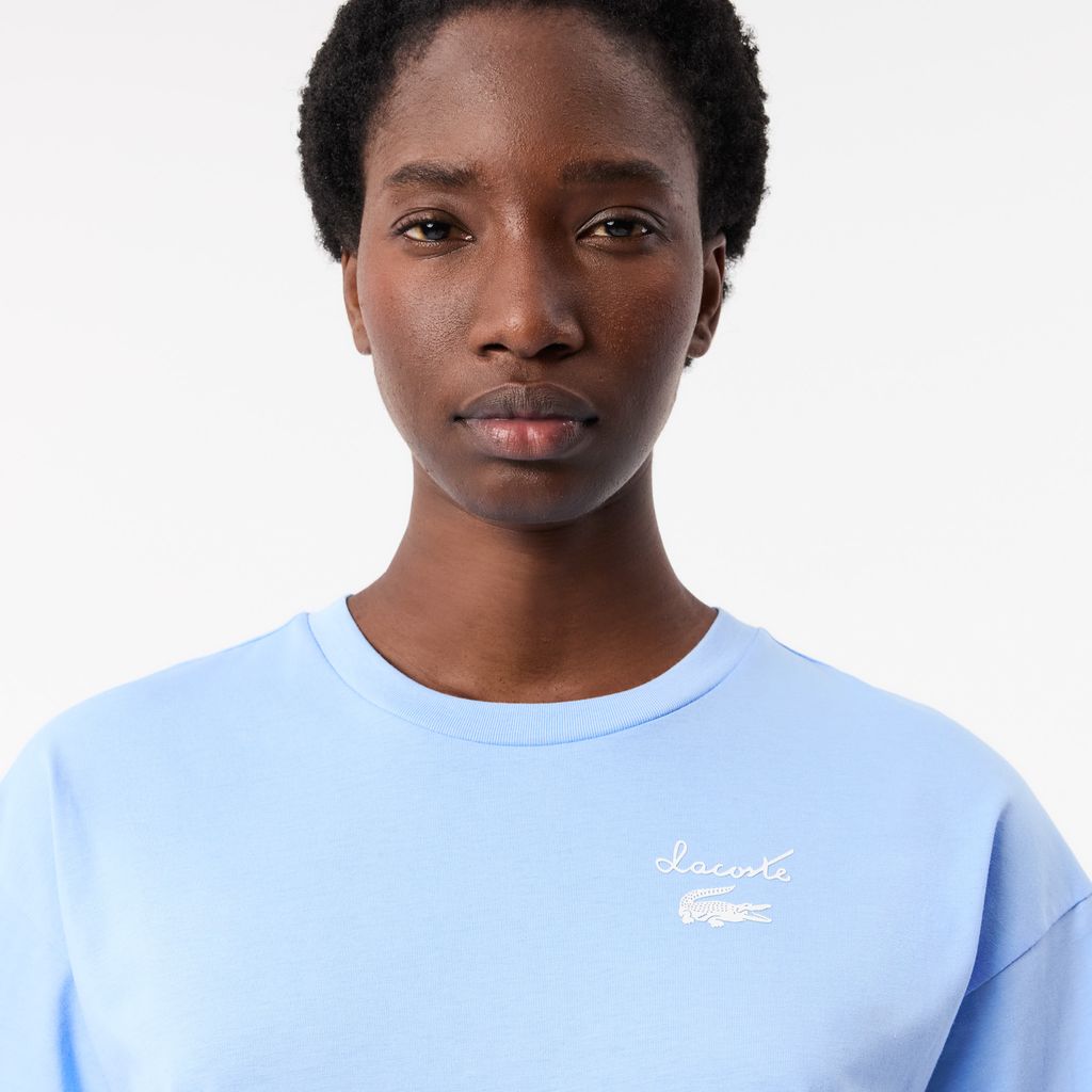 Áo Thun Lacoste Nữ Logo Chất Liệu Cotton Có Logo