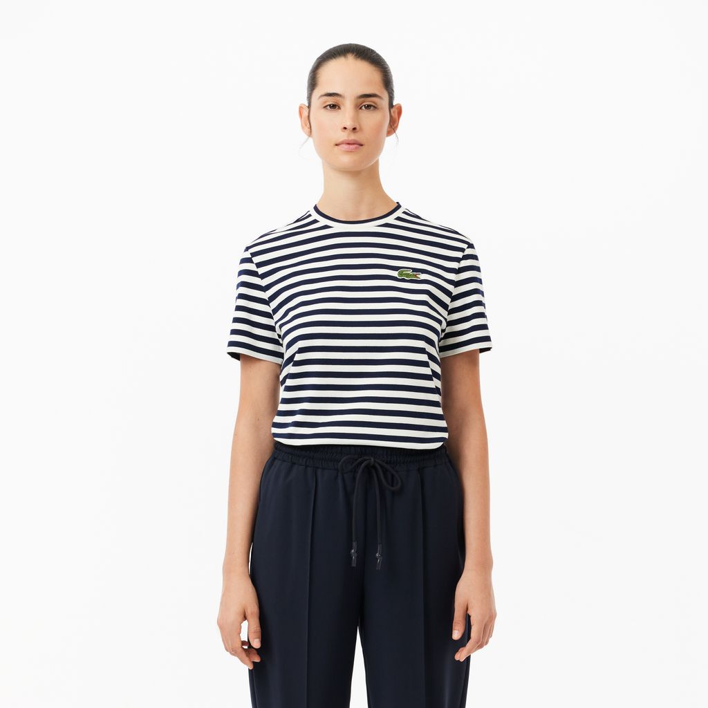Áo Thun Lacoste Nữ Họa Tiết Sọc