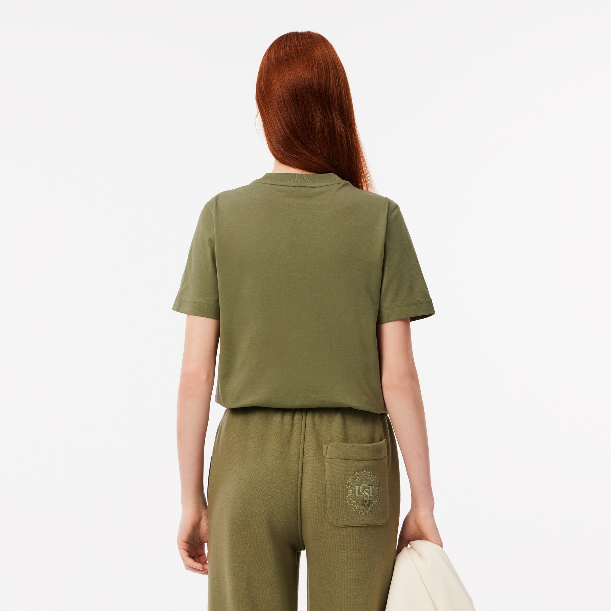 Áo Thun Lacoste Nữ Chất Liệu Cotton Họa Tiết In